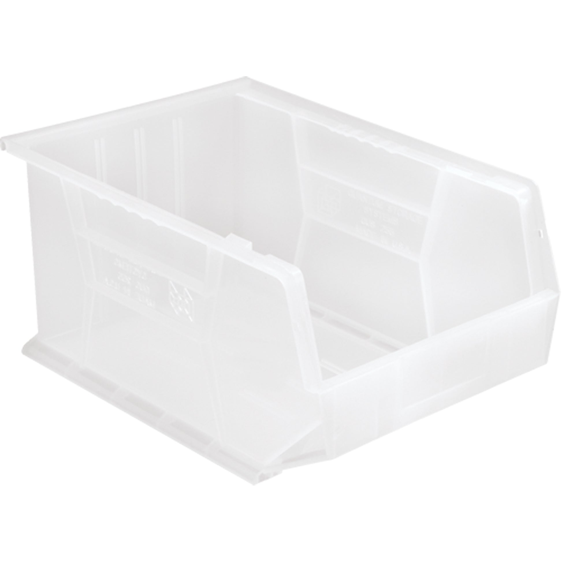 Clear-View Ultra Stack & Hang Bin, 11" W x 8" H x 16" D, Clear