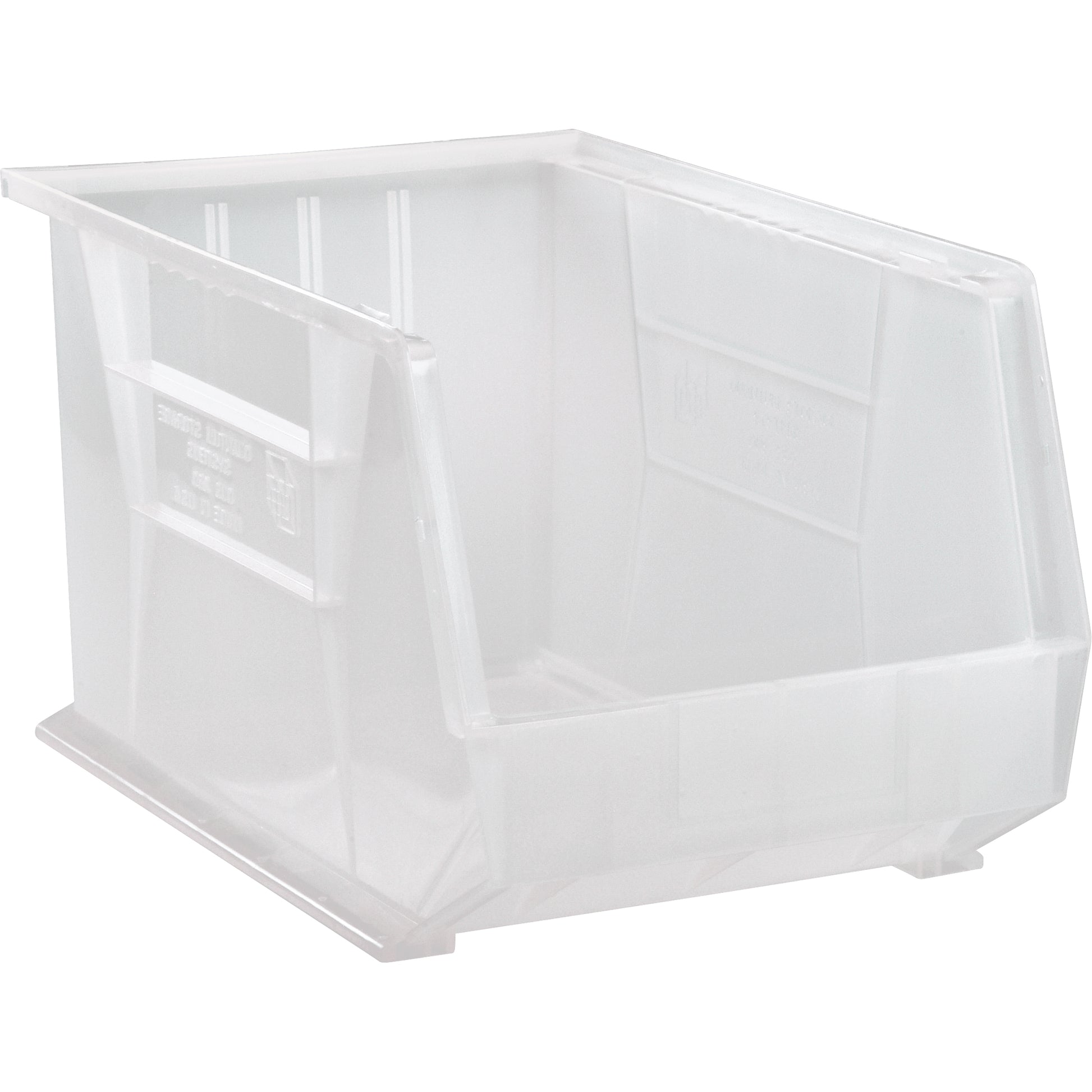 Clear-View Ultra Stack & Hang Bin, 11" W x 10" H x 18" D, Clear