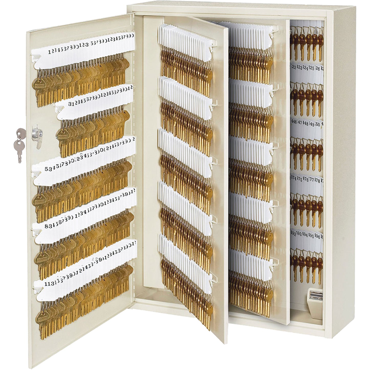 Heavy-Duty Key Cabinet, 730 Keys, Beige