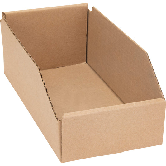 Deep Corrugated Parts Bins, 5-3/4" W x 11-1/4" D x 4-1/2" H, Beige