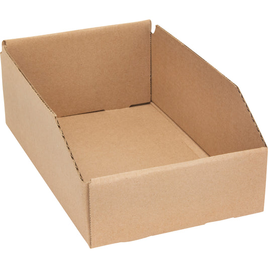 Deep Corrugated Parts Bins, 7-5/8" W x 11-5/16" D x 4-1/2" H, Beige