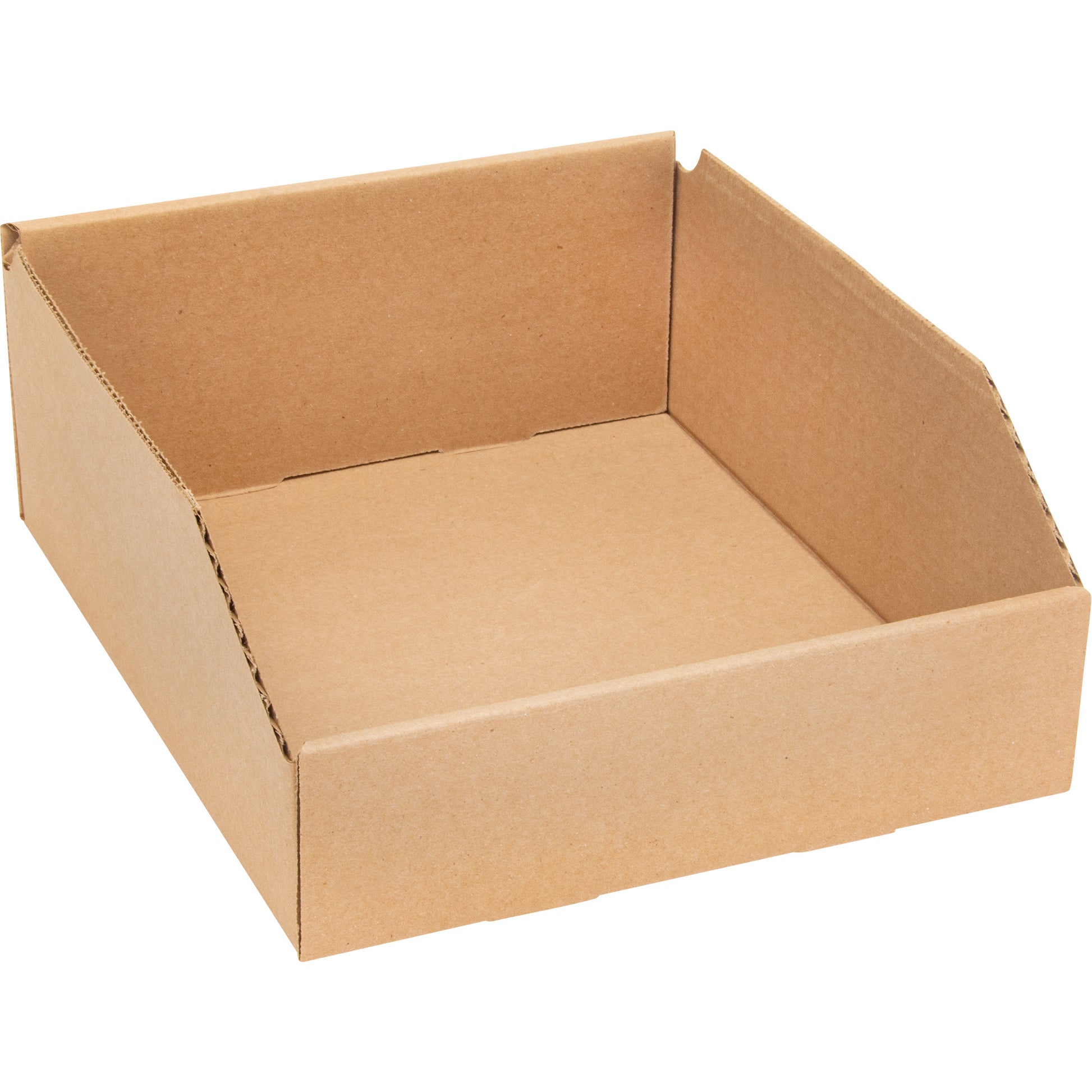 Deep Corrugated Parts Bins, 11-3/4" W x 11-1/4" D x 4-1/2" H, Beige