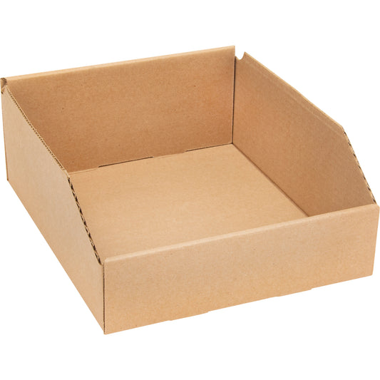 Deep Corrugated Parts Bins, 11-3/4" W x 11-1/4" D x 4-1/2" H, Beige
