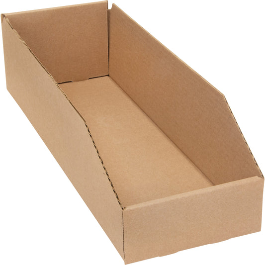 Deep Corrugated Parts Bins, 5-3/4" W x 17-1/4" D x 4-1/2" H, Beige