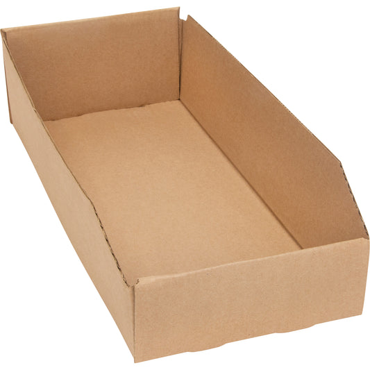 Deep Corrugated Parts Bins, 7-3/4" W x 17-1/4" D x 4-1/2" H, Beige