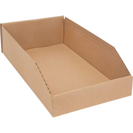Deep Corrugated Parts Bins, 9-3/4" W x 17-1/4" D x 4-1/2" H, Beige