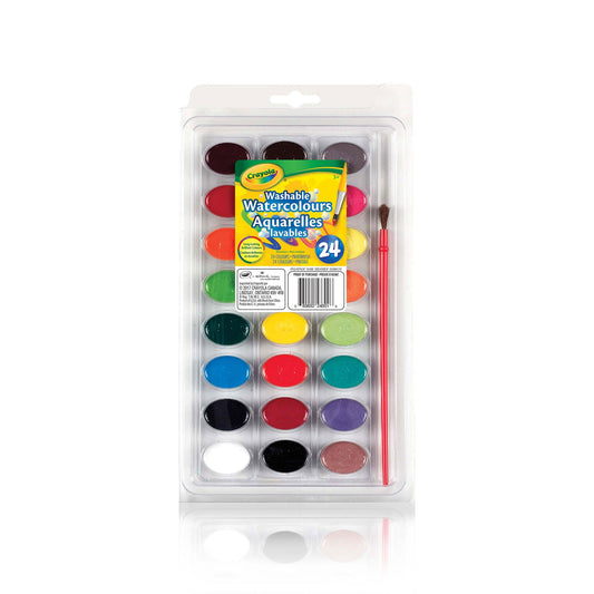 Crayola Washable Watercolour Paints, 24 Count (Case of 12)