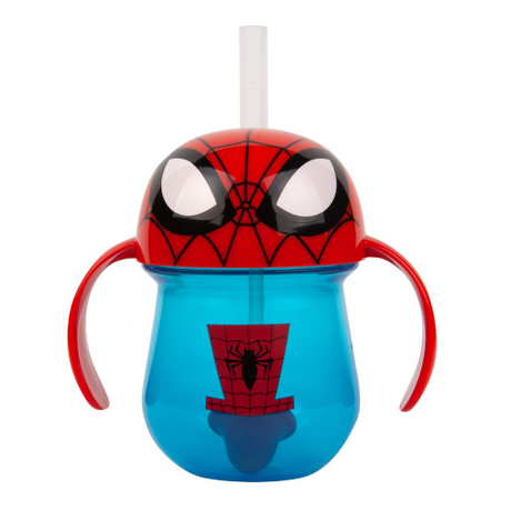 FIRST YEARS - MARVEL - SPIDERMAN - WEIGHTED STRAW CUP (Case of 2)