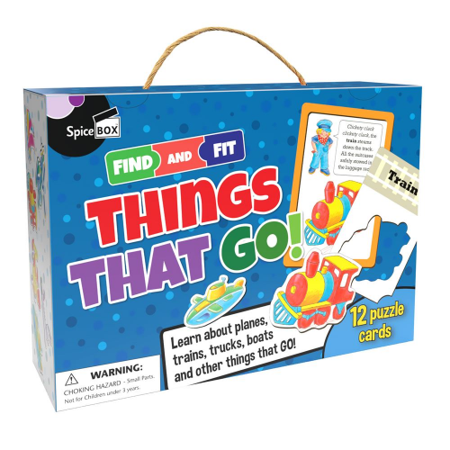MATCH & LEARN - FIND & FIT: THINGS THAT GO (Case of 12)