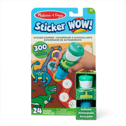 STICKER WOW! DINO WITH BOOK & STICKERS (Case of 8)