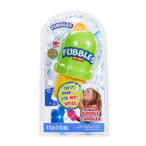 FUBBLES - NO SPILL BUBBLE TUMBLER - CLAM PACK (Case of 8)