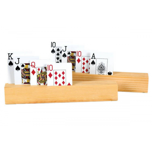 2PC 11" 4 SLOT WOODEN CARD HOLDER (Case of 24)