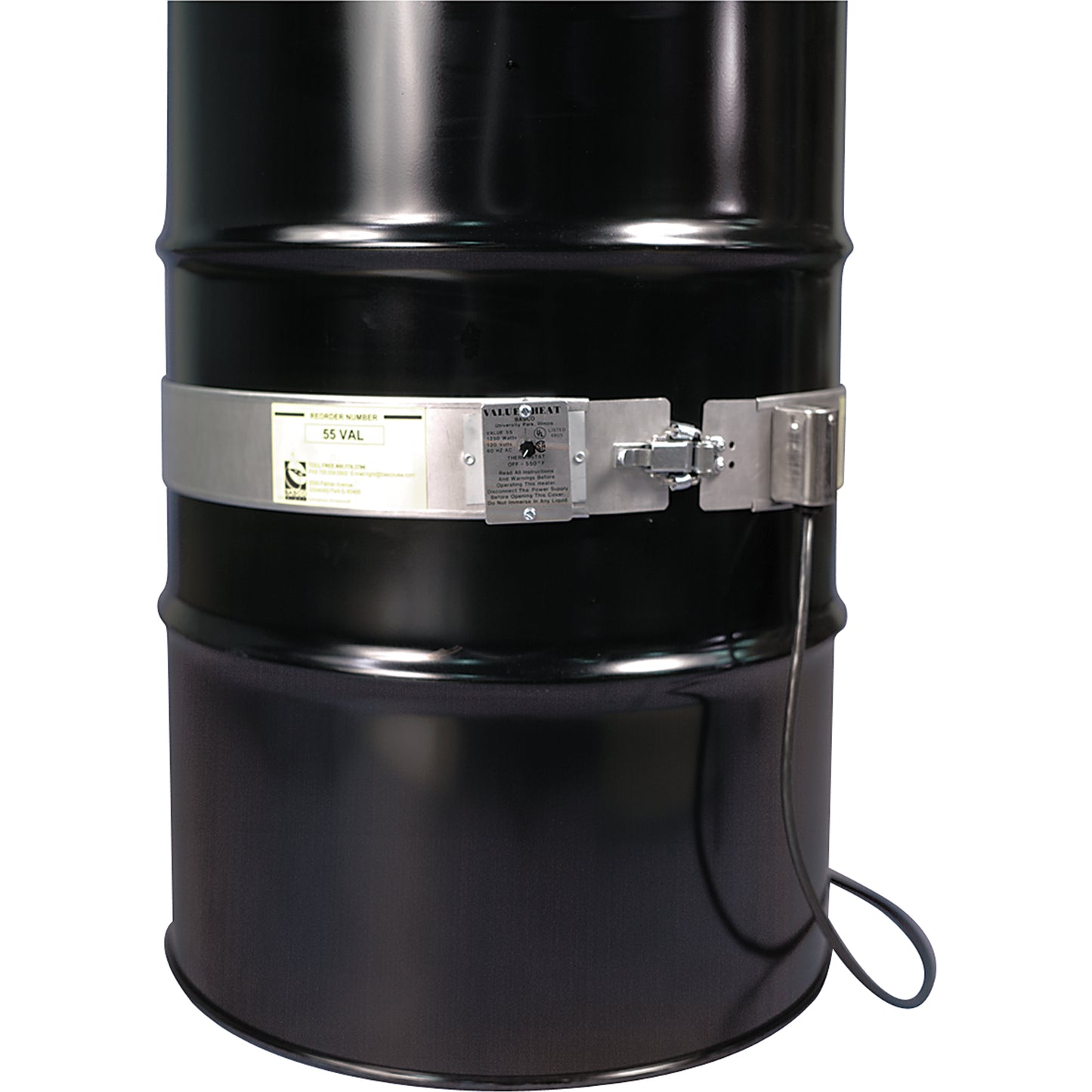 Value Drum Heaters, Steel Drums, 55 US gal (45 imp. gal.), 0°F - 550°F, 120 V