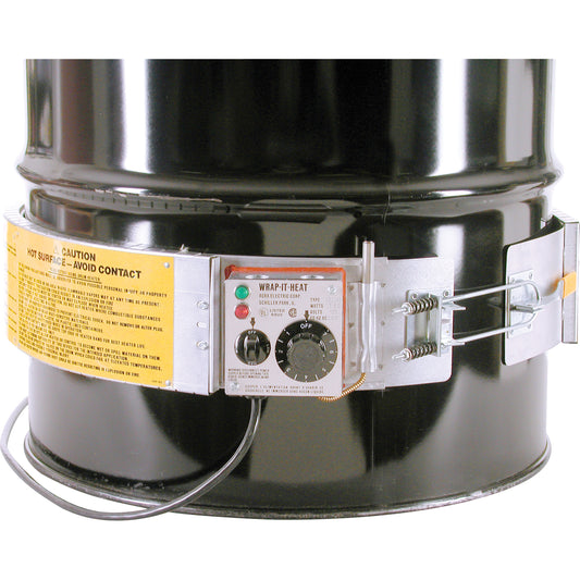 Thermostat Control Heaters, Steel Drums, 16 US gal (13.32 imp. Gal.), 200°F - 400°F, 120 V