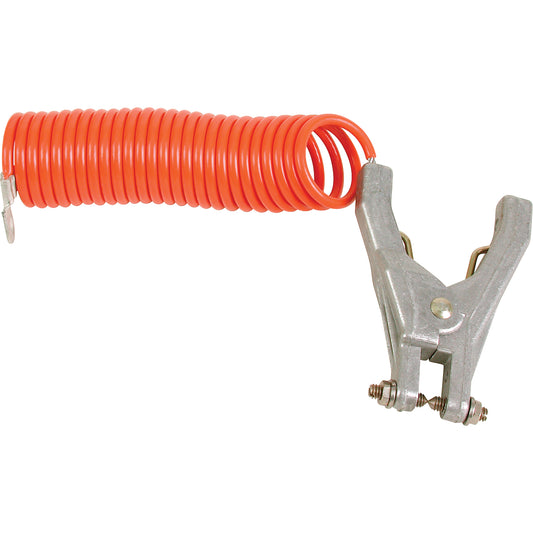 Coiled Grounding Clamps, 120" Long