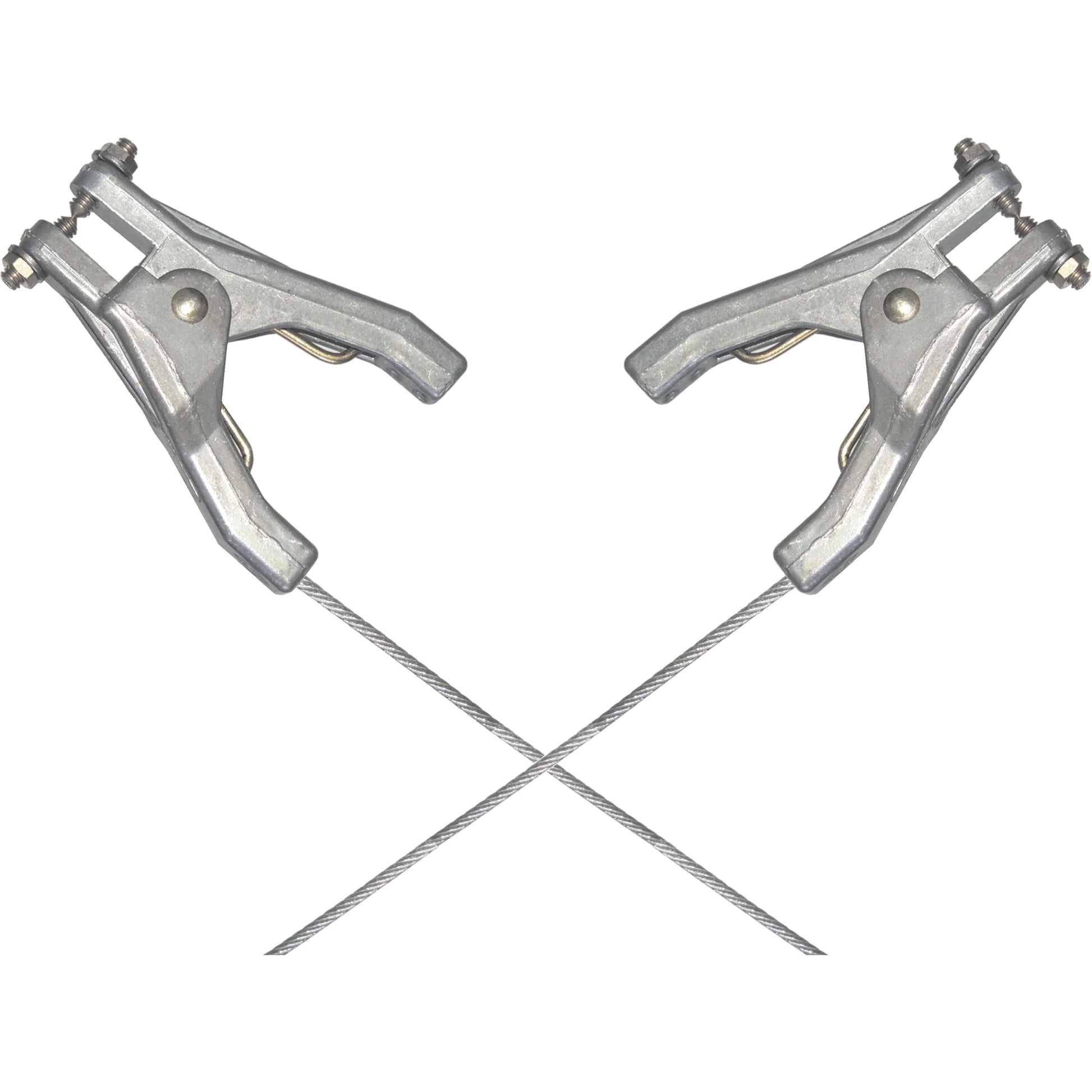 Heavy-Duty Bonding & Grounding Wire Assemblies - Two Hand Clamp Connectors