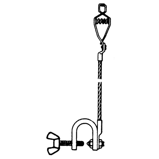 Light-Duty Bonding & Grounding Wire Assemblies - Alligator Clip & Small C-Clamps