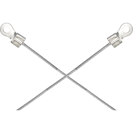 Light-Duty Bonding & Grounding Wire Assemblies - Two 1/4" Terminal Connectors
