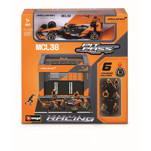 1:43 FORMULA RACING MCLAREN PIT PASS (Case of 6)