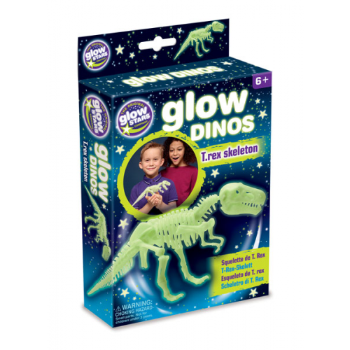 GLOW DINOS T REX SKELETON (Case of 6)
