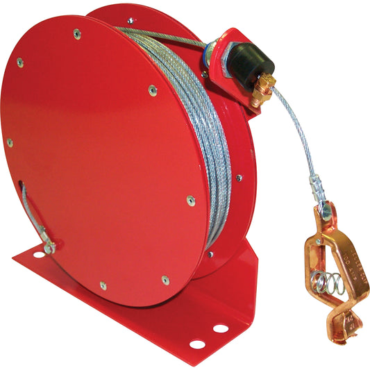 Retractable Grounding Wires, 100' Length, Heavy-Duty