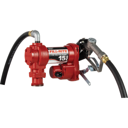 AC Utility Rotary Vane Pumps with Nozzle, 115 V, 15 GPM