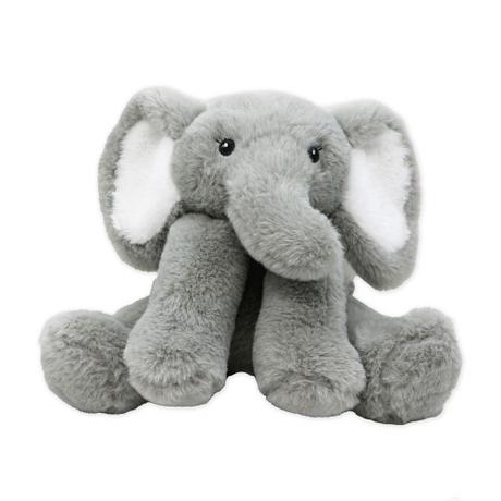 9" ELEPHANT PLUSH - GREY (Case of 24)