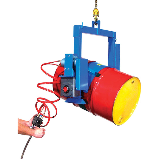 Power Drum Tilter - Air Motor, 55 US gal. (45 Imperial Gal.) Drum Size, 1500 lbs./680 kg. Cap.