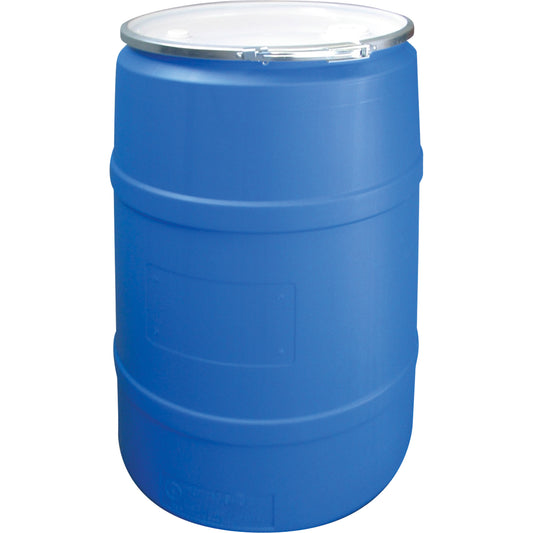 Polyethylene Drums, 55 US gal (45 imp. gal.), Open Top, Blue