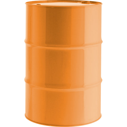 Steel Drums, 55 US gal (45.8 imp. Gal.), Unlined, Orange, Closed Top, UN1A1/Y1.8/300, 16 Gauge