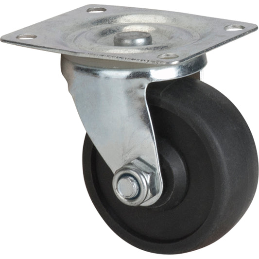 Caster, Swivel, 3" (76 mm), Polyolefin, 250 lbs. (113 kg.)