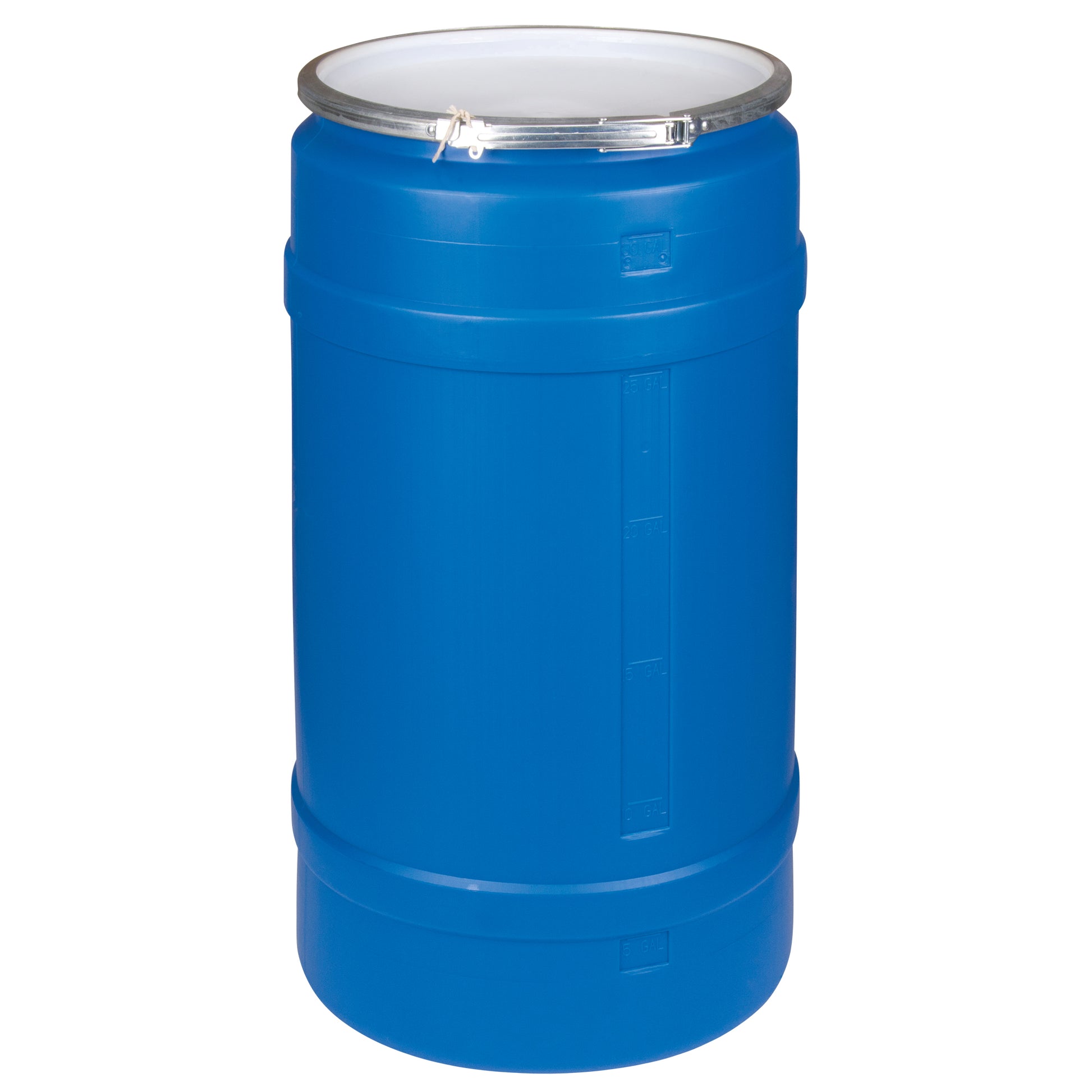 Polyethylene Drums, 30 US gal. (25 imp. Gal.), Open Top, Blue