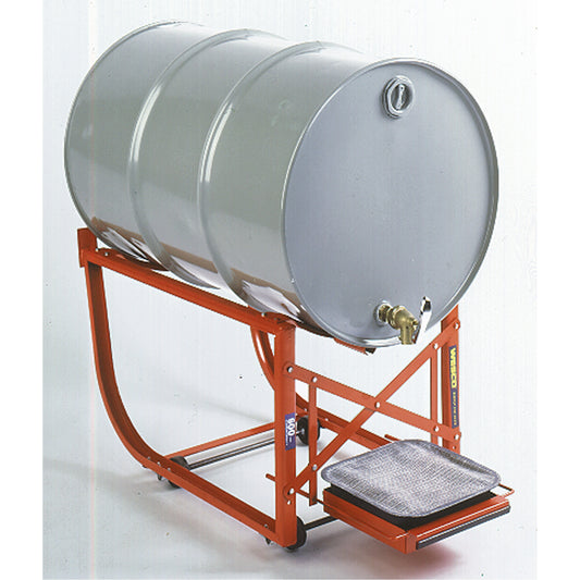 Drum Cradle with Drip Tray, 55 US gal. (45 Imperial Gal.) Capacity, 600 lbs./272 kg Load Limit