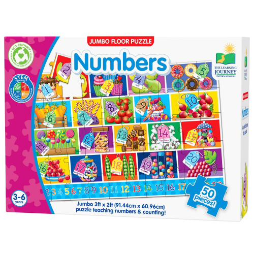JUMBO FLOOR PUZZLES - NUMBERS (Case of 10)