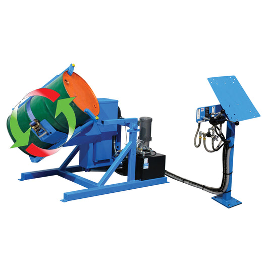 Drum Tumbler Tilt to Load, 55 US gal. (45 Imperial Gal.) Capacity, Variable Speed, 2 HP