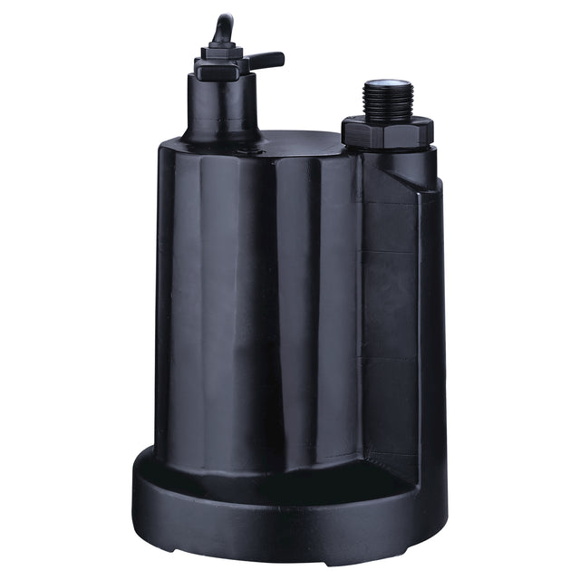 Submersible Utility Pump, 1/3 HP, 2160 GPH, 115 V, 4 A