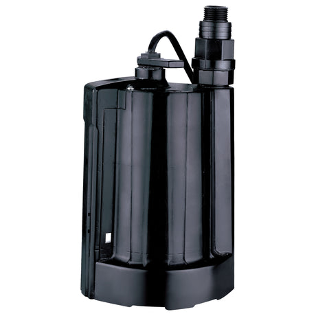 Automatic Submersible Utility Pump, 1/3 HP, 2160 GPH, 115 V, 4 A