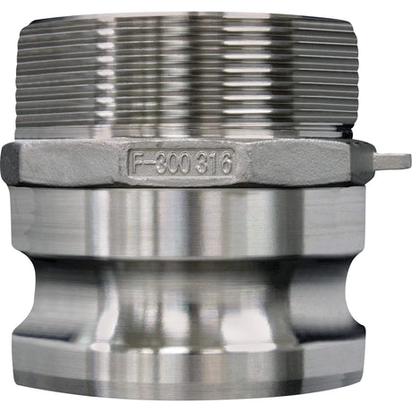 Cam & Groove Coupling, Stainless Steel, Type F, 2-1/2", Male NPT, 150 PSI