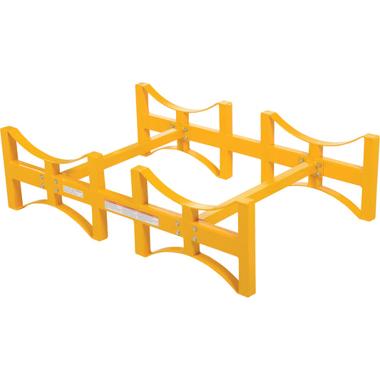 Steel Stackable Drum Rack, 2 Drums, 1600 lbs. Capacity, 45-1/2" W x 29-7/8" D x 12-3/4" H