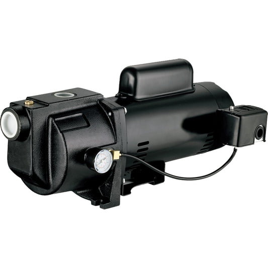Dual Voltage Cast Iron Shallow Well Jet Pump, 115 V/230 V, 1260 GPH, 1 HP