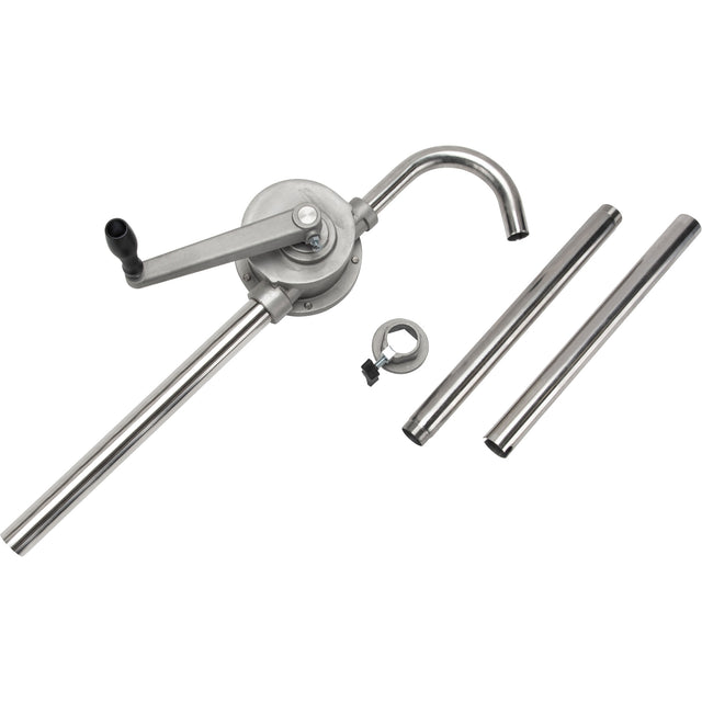 Rotary Type Drum Pump, Stainless Steel, Fits 55 Gal., 12 oz./Stroke