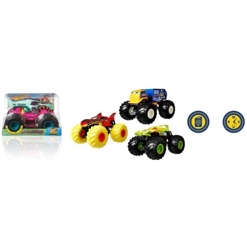 HOT WHEELS - MONSTER TRUCK - OVERSIZED 1:24 DIECAST SINGLES ASST (Case of 4)
