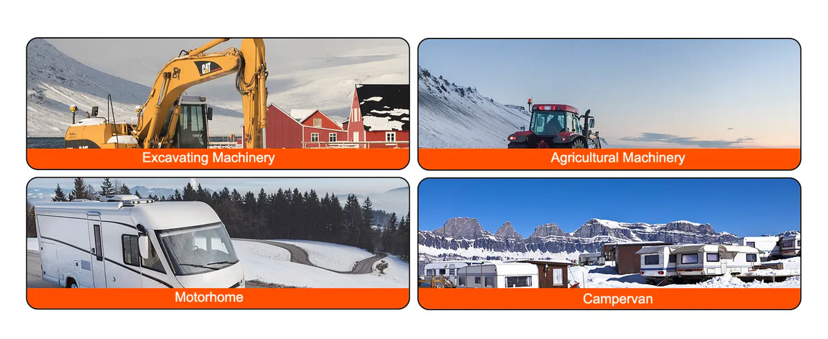 VEVOR 8KW Diesel Air Heater Muffler Diesel Heater 12V 8000W Diesel Parking Heater Remote Control Remote Control with LCD Switch for Car Bus Trucks Motorhome and Boats extra image