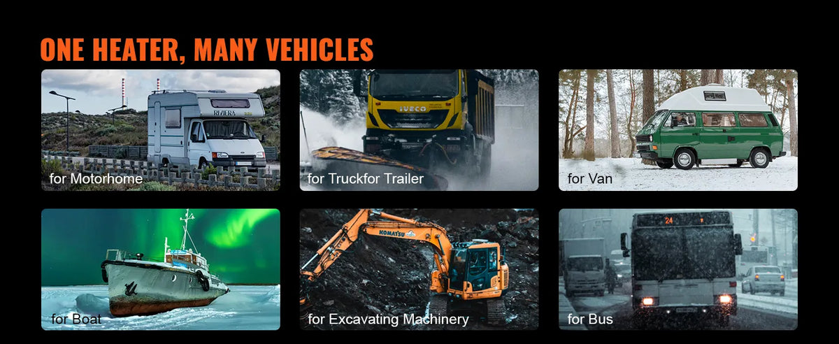 VEVOR 8 KW Diesel Air Heater, Bluetooth App Control All-on-one Diesel Heater with Automatic Altitude Adjustment, Remote Control and LCD, Portable Parking Heater for RV Trailer Camper Van Boat extra image