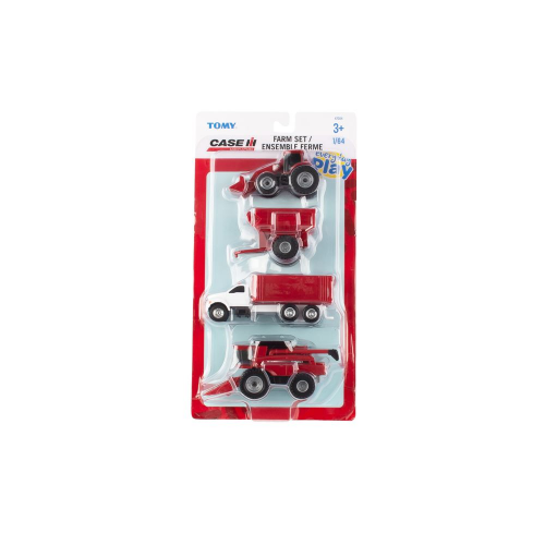 4" CASE IH 4-PIECE VEHICLE SET (Case of 6)