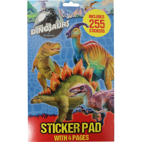 DINOSAURS - STICKER PAD (Case of 6)