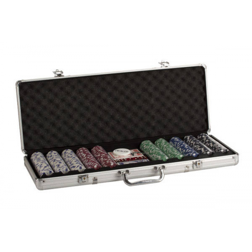 500PC 11.5G DICE POKER SET IN BLACK ALUM CASE (Case of 2)