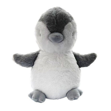 11" FLEECE PENGUIN - GREY (Case of 24)