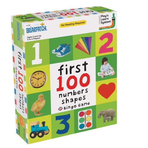 BRIARPATCH - FIRST 100 NUMBERS & SHAPES - BINGO GAME (Case of 6)