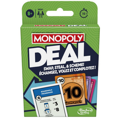 MONOPOLY DEAL (refresh) - CARD GAME - BIL (Case of 8)